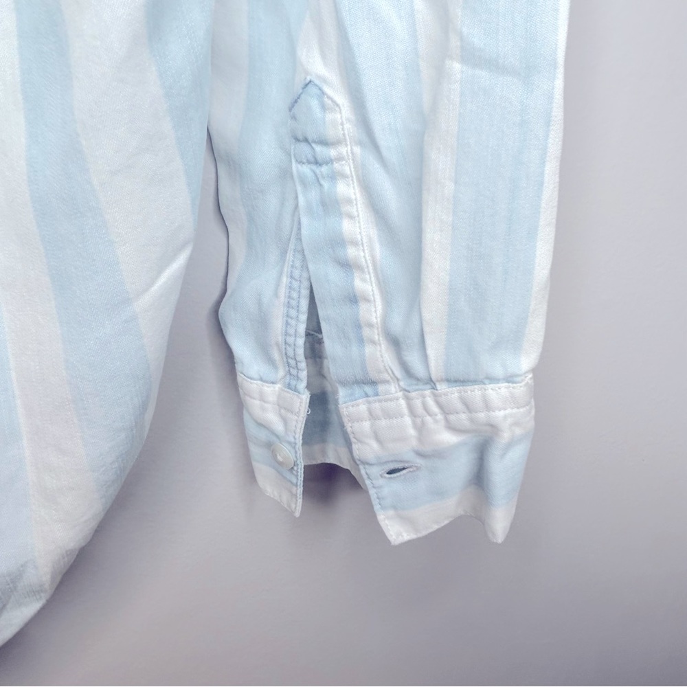 Rails Uli Corset Tie Block Stripe Shirt Size S - image 8